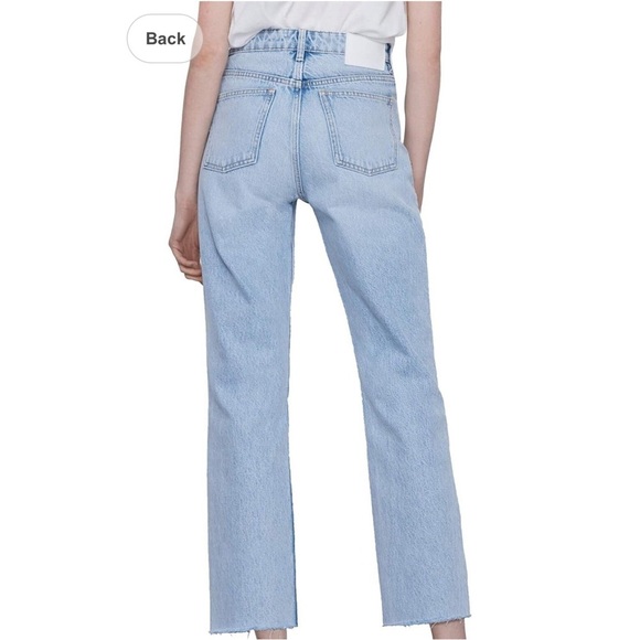 ZARA High Rise Straight Leg Jeans - Picture 2 of 8